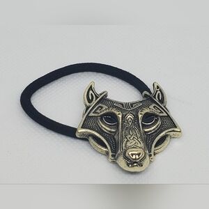 1pcs Viking Metal Wolf Hair Tie
